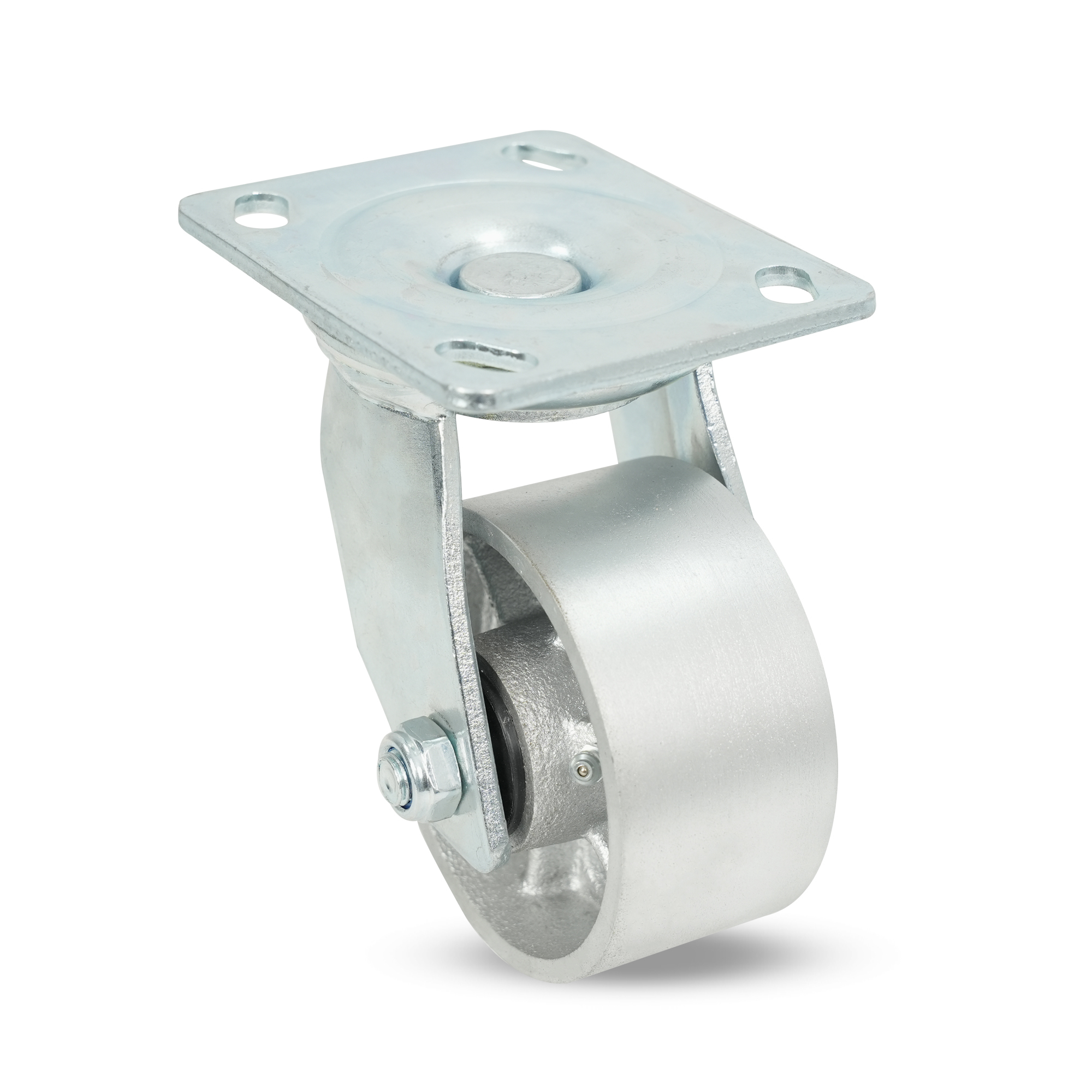 Klutch 4in. Steel Swivel Caster, 700-Lb. Capacity